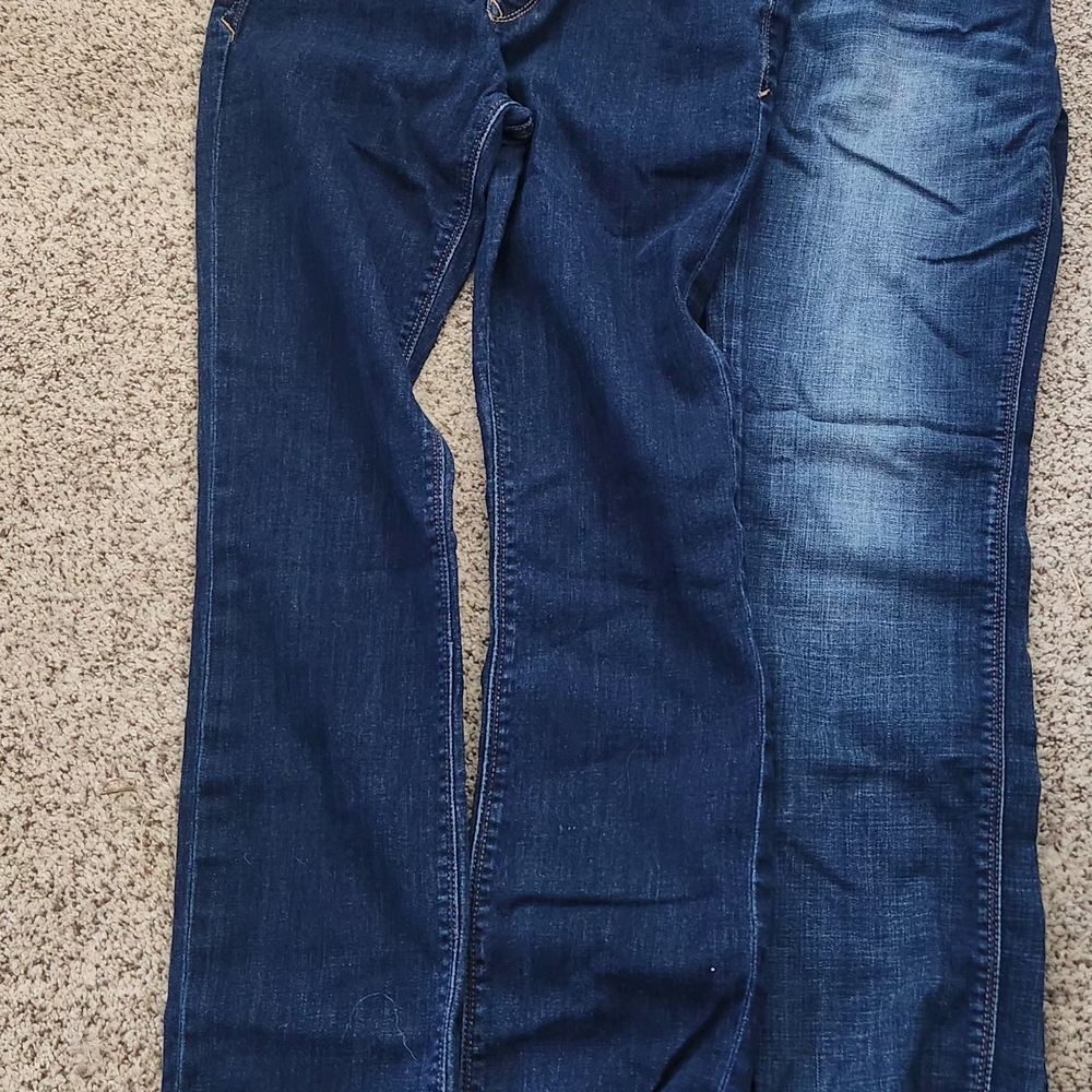 Express Dark Blue Straight Leg Jeans Includes 2 pair